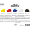 Tubes de peinture gouache - Beaux-arts - Couleurs primaires - Pébéo - Studio - 5x100ml
