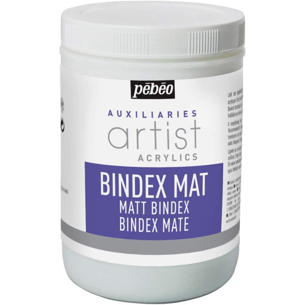 photo-Liant mat - Médium pour peinture acrylique - Bindex Mat - Pébéo - 1L