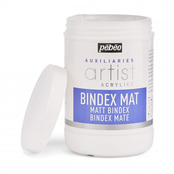 Liant mat - Médium pour peinture acrylique - Bindex Mat - Pébéo - 1L