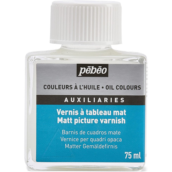 photo-Vernis pour peinture à l'huile - Mat - Pébéo - Flacon de 75 ml