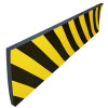 Mousse de protection pour parking - Anti choc pour portière - Jaune/Noir - 1000x300x20mm