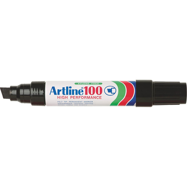 photo-Marqueur - Noir - Indélébile - Permanent - Pointe large - Tous supports - Artline100