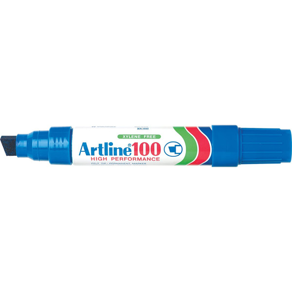 photo-Marqueur - Bleu - Indélébile - Permanent - Pointe large - Tous supports - Artline100