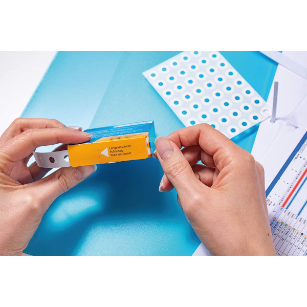 Œillets pour classeur - Blanc - Renforce les feuilles - Adhésif - 500 pièces - Herma