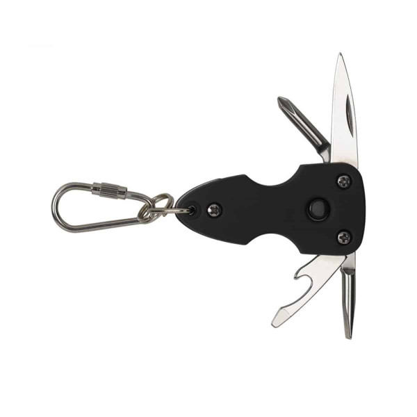 Outils de poche - Couteau - Tournevis - Lampe LED - Ouvre-bouteille