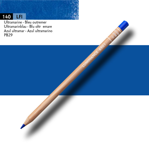 Crayon de couleur - Bleu Outremer - Caran d'Ache - Luminance 6901