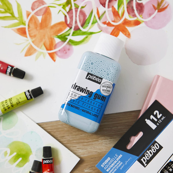 Kit drawing gum - Pébéo - Liquide de masquage - Marqueur drawing gum