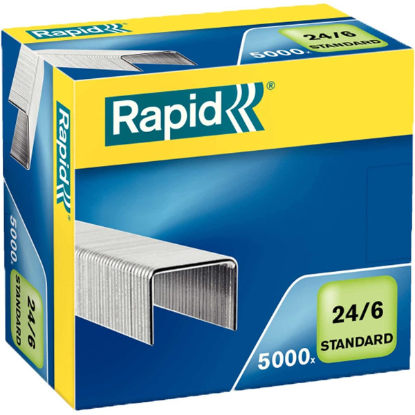 photo-Boîte d'agrafes - Standard - 24/6 - Galvanisé - 5000 agrafes - Rapid