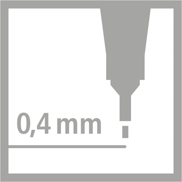 Pochette de 40 stylos-feutres STABILO point 88 - pointe fine - Assortiment