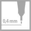 Pochette de 40 stylos-feutres STABILO point 88 - pointe fine - Assortiment