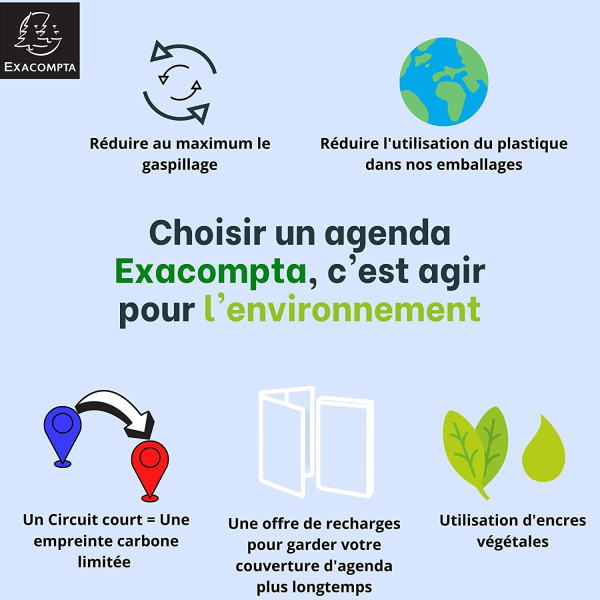 Recharge pour agenda - Exatime 17 - 2026/2027 - 18240E - Septembre à décembre