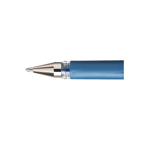 Stylo roller Uni-Ball Signo Broad Bleu métallisé