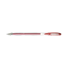 photo-Stylo encre gel rouge métallique pointe moyenne 0,7mm UniBall Signo
