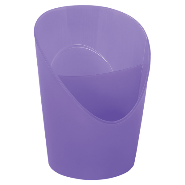 photo-Pot à crayons - Violet - 2 compartiments - Plastique - 12,5x9cm - Esselte