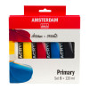 photo-Peinture acrylique - Amsterdam - 5 tubes - Couleurs primaires - 5 x 120ml