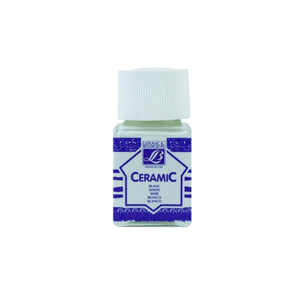 photo-Peinture pour céramique - Blanc - Lefranc Bourgeois - Flacon de 50ml