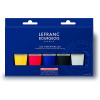 photo-Tubes de peinture acrylique - Lefranc Bourgeois - Fine - Couleurs primaires - 5x80ml