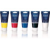 Tubes de peinture acrylique - Lefranc Bourgeois - Fine - Couleurs primaires - 5x80ml