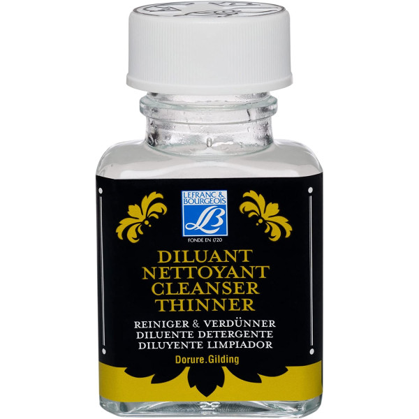 photo-Diluant et nettoyant pour dorure - Lefranc Bourgeois - Flacon de 75ml
