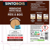 Tube de pâte à bois - Pour reboucher trous fentes fissures - Teinte bois foncé - Sans odeur - 250G