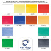 Peinture aquarelle - Fine - Van Gogh - Boîte de 12 tubes de 10 ml + pinceau