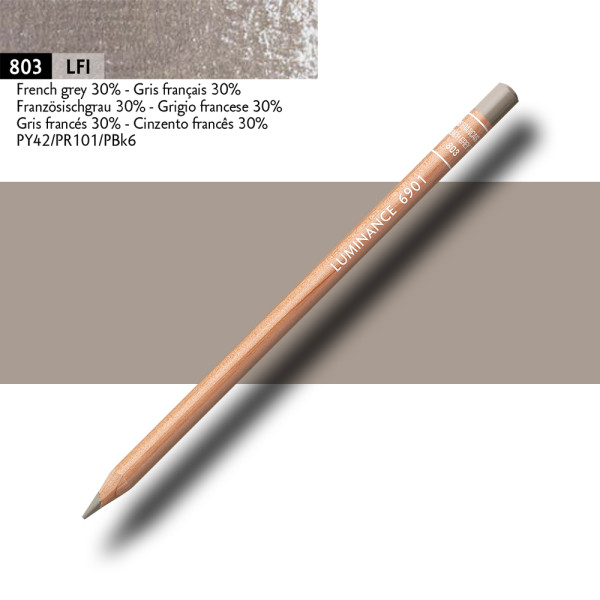 Crayon de couleur - Gris français 30% - Caran d'Ache - Luminance 6901