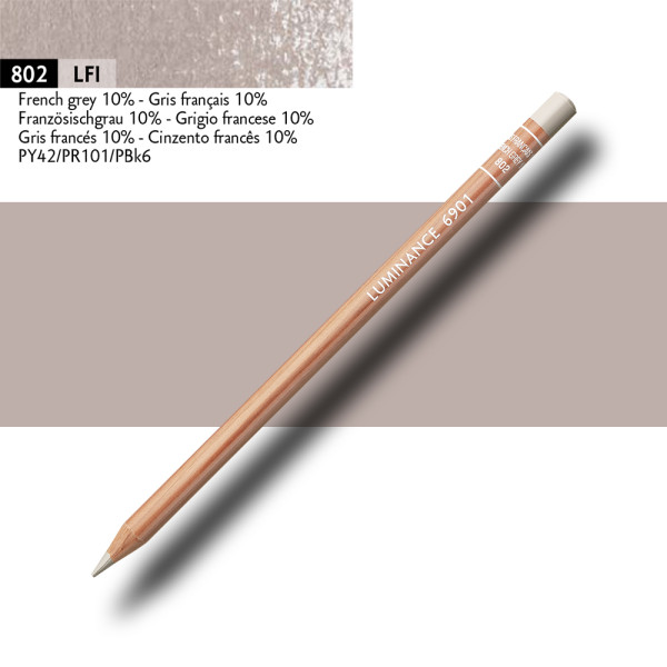 Crayon de couleur - Gris français 10% - Caran d'Ache - Luminance 6901