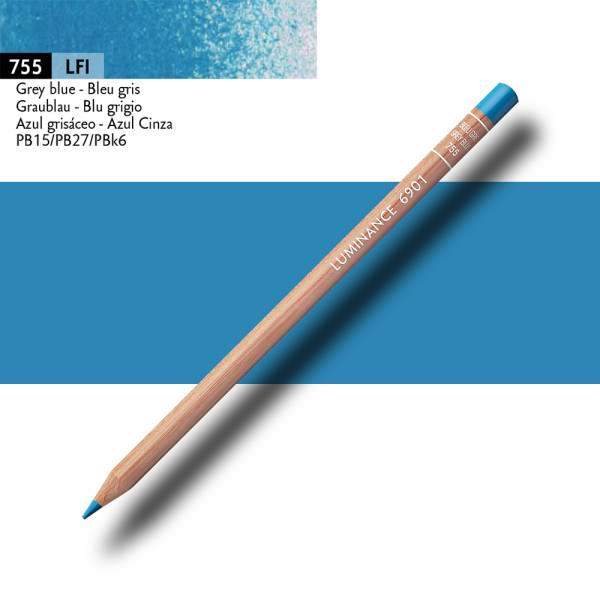 Crayon de couleur - Bleu gris - Caran d'Ache - Luminance 6901