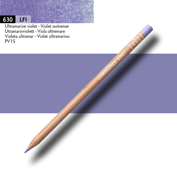Crayon de couleur - Violet outremer - Caran d'Ache - Luminance 6901