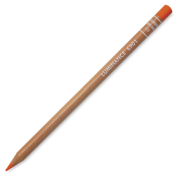 photo-Crayon de couleur - Orange de Cadmium foncé - Caran d'Ache - Luminance 6901