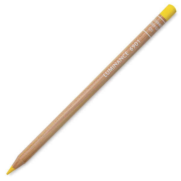 photo-Crayon de couleur - Jaune cadmium moyen - Caran d'Ache - Luminance 6901