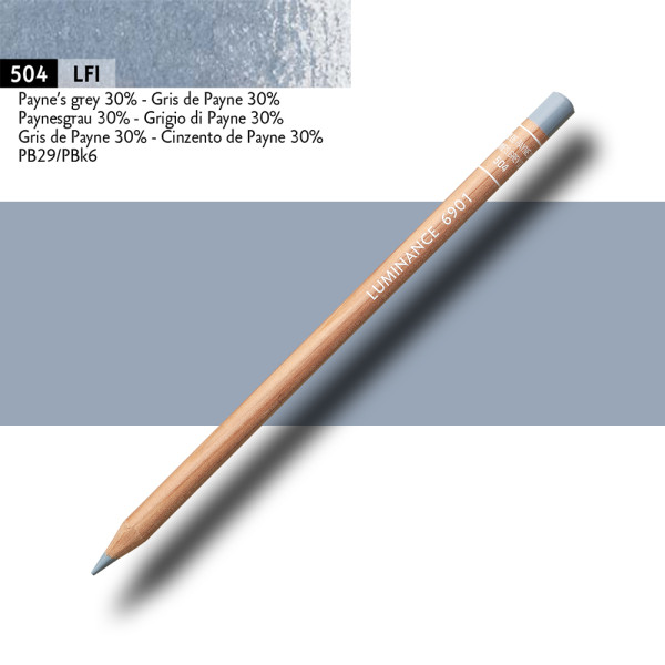 Crayon de couleur - Gris de Payne 30% - Caran d'Ache - Luminance 6901