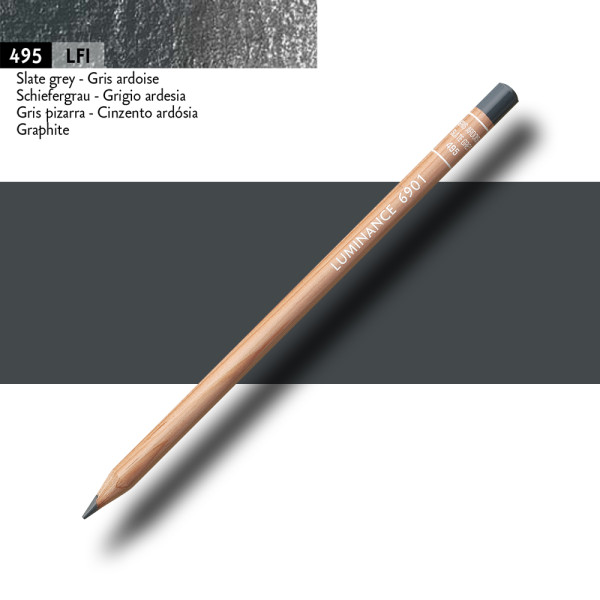 Crayon de couleur - Gris ardoise - Caran d'Ache - Luminance 6901