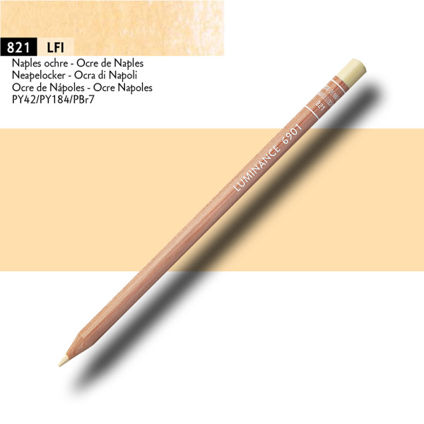 Crayon de couleur - Ocre de Naples - Caran d'Ache - Luminance 6901