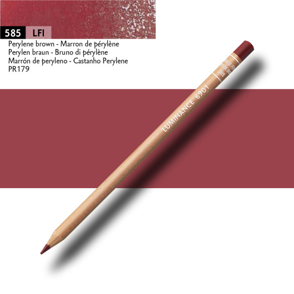 Crayon de couleur - Marron de pérylène - Caran d'Ache - Luminance 6901