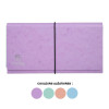 photo-Pochette trieur - Petit trieur - 26x13 cm - 6 compartiments - Couleurs pastel
