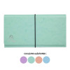 Pochette trieur - Petit trieur - 26x13 cm - 6 compartiments - Couleurs pastel