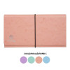 Pochette trieur - Petit trieur - 26x13 cm - 6 compartiments - Couleurs pastel