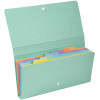 Pochette trieur - Petit trieur - 26x13 cm - 6 compartiments - Couleurs pastel