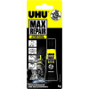 photo-Colle - Extra forte - Tous matériaux - Intérieur et extérieur - UHU - Max Repair Power - Tube de 8g
