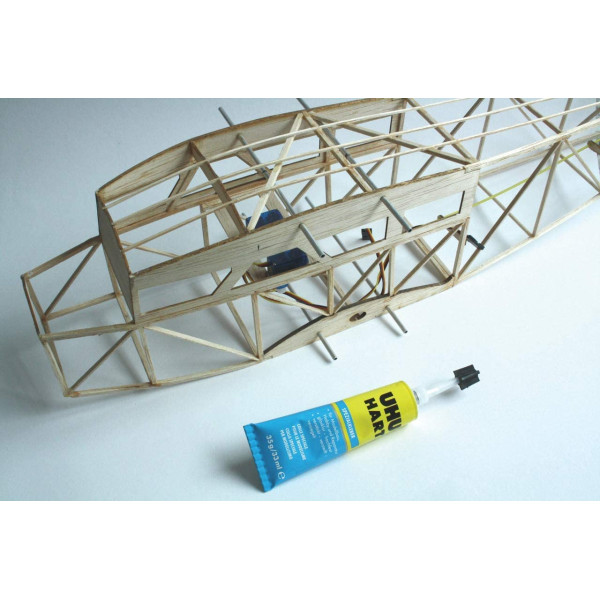 Colle spéciale pour le modélisme - Avec embout - Transparente - UHU - Hart - Tube de 35g