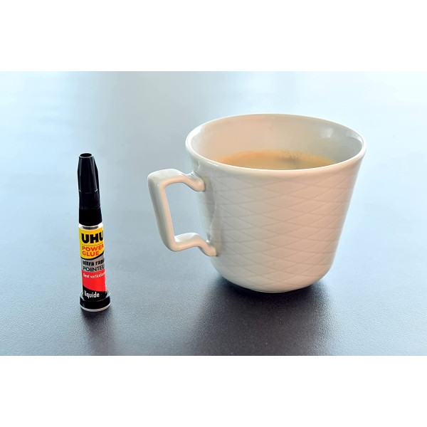 Colle extra forte - Tous supports - Transparente - UHU Power Glue - Tube de 5g