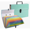 Valisette - Trieur - 18 compartiments - Poignée - Couleurs pastel - Exacompta