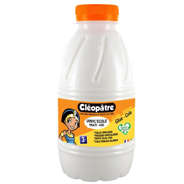 photo-Colle blanche vinylique - Cléopâtre - Vinyl'école - Flacon de 500g