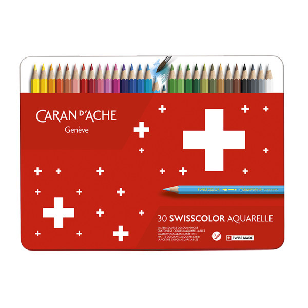 30-crayons-aquarellables-caran-d'ache