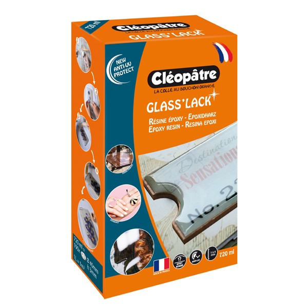 photo-Résine d'époxy - Cléopâtre - Glass'Lack - Toutes surfaces - Kit complet