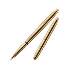 Stylo à bille - Doré avec rainures - Encre noire - Pointe moyenne - Fisher Space Pen