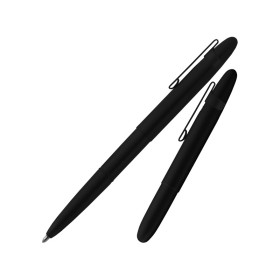 Stylo à bille - Noir mat - Encre noire - Pointe moyenne - Clip métal - Fisher Space Pen