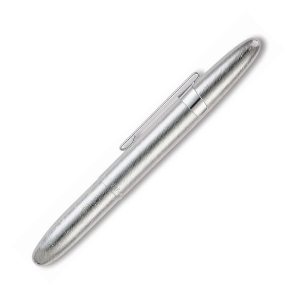 photo-Stylo à bille - Chrome brossé - Encre noire - Pointe moyenne - Clip métal - Fisher Space Pen