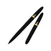 Stylo à bille - Noir mat - Encre noire - Pointe moyenne - Emblème navette spatiale - Fisher Space Pen
